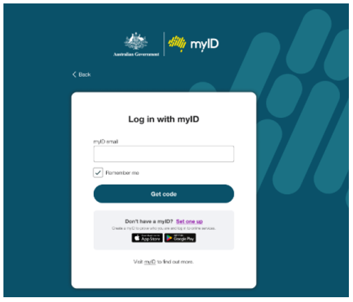 myID Log in with myID